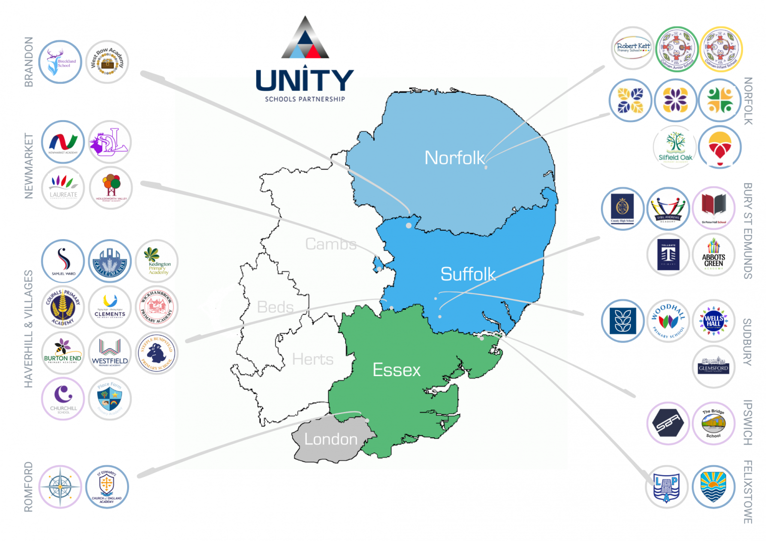 Unity Reed High School Map Our Schools | Unity Schools Partnership